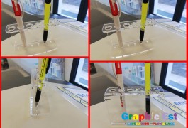 portapenne in plexiglass