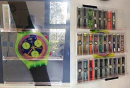 struttura in plexglass porta swatch con stampa digitale